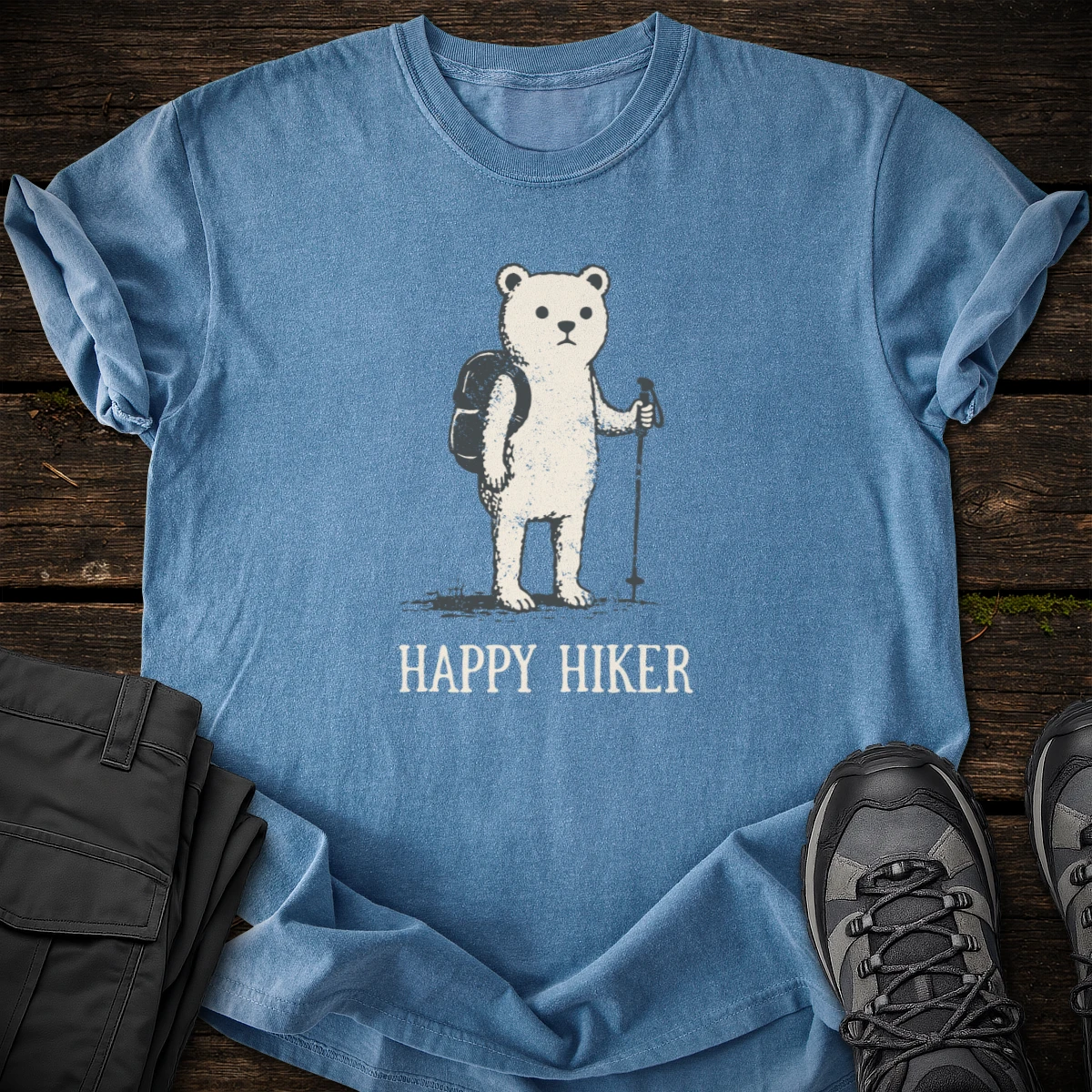 Happy Bear Hiker T-shirt