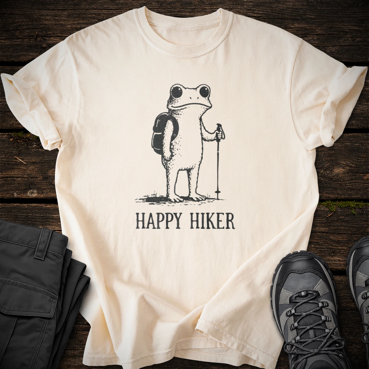 Happy Frog Hiker T-shirt