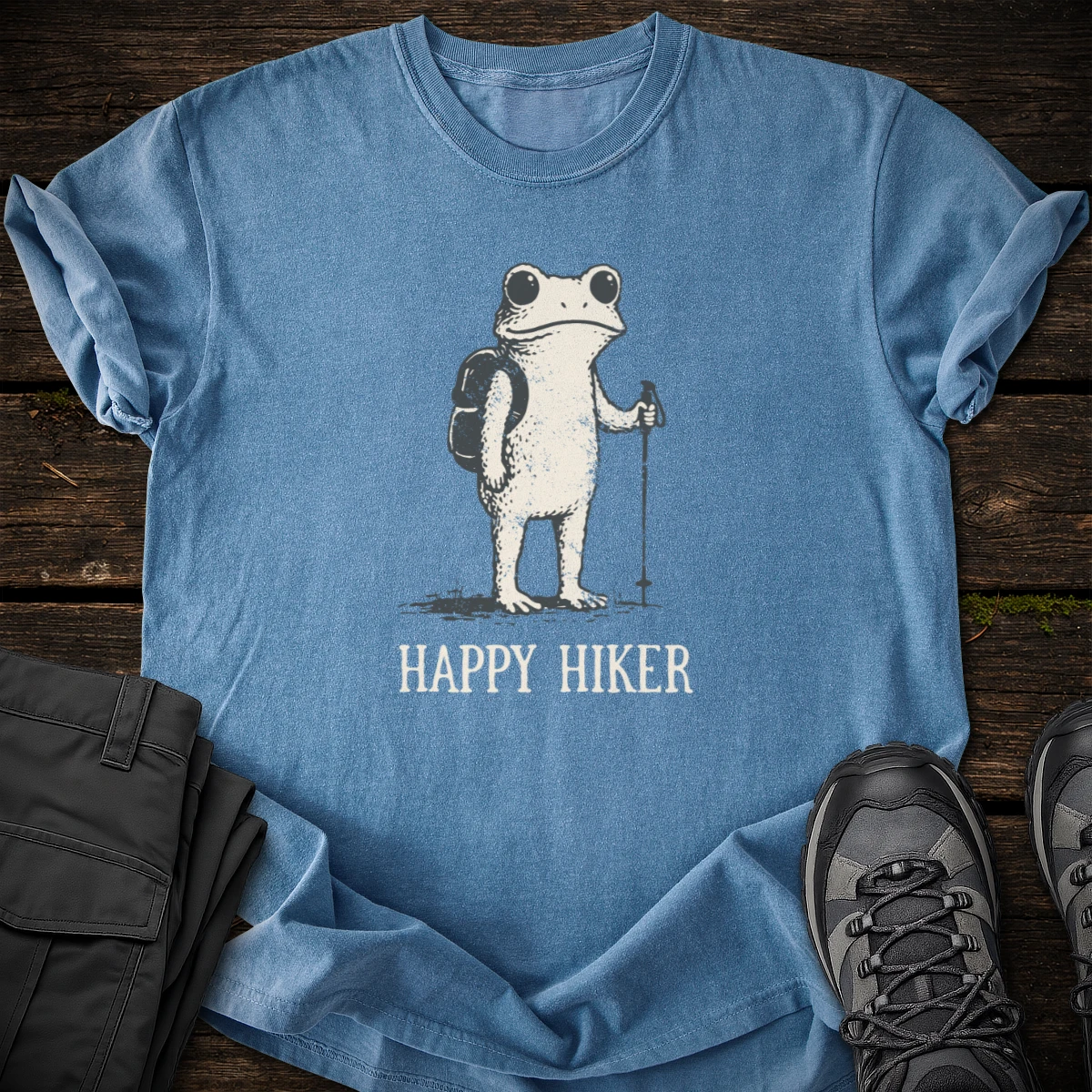 Happy Hiker Frog T-shirt