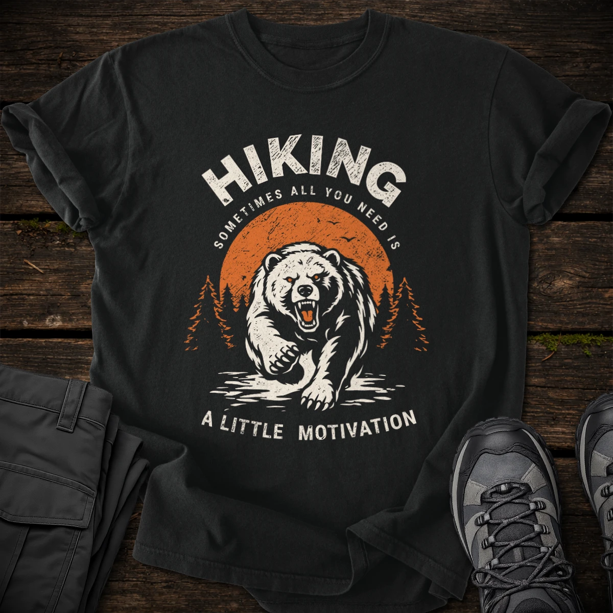 Hiking Motivation T-shirt v1