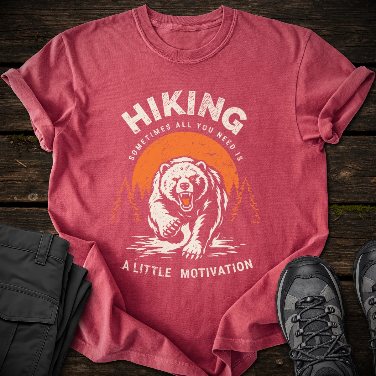 Hiking Motivation T-shirt v1
