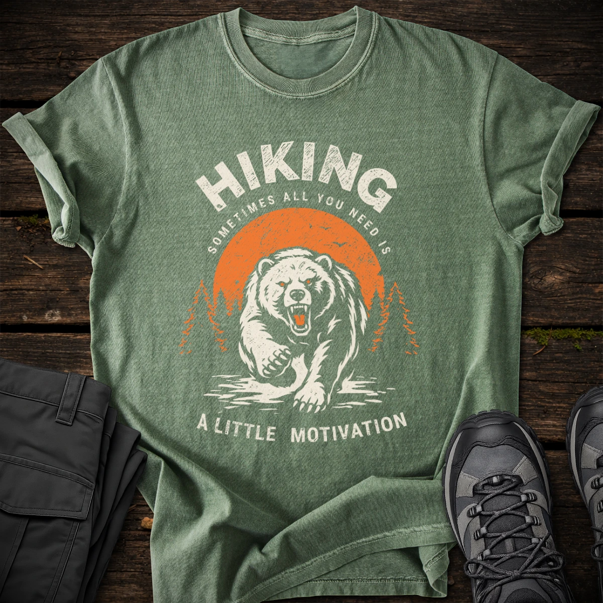 Hiking Motivation T-shirt v1