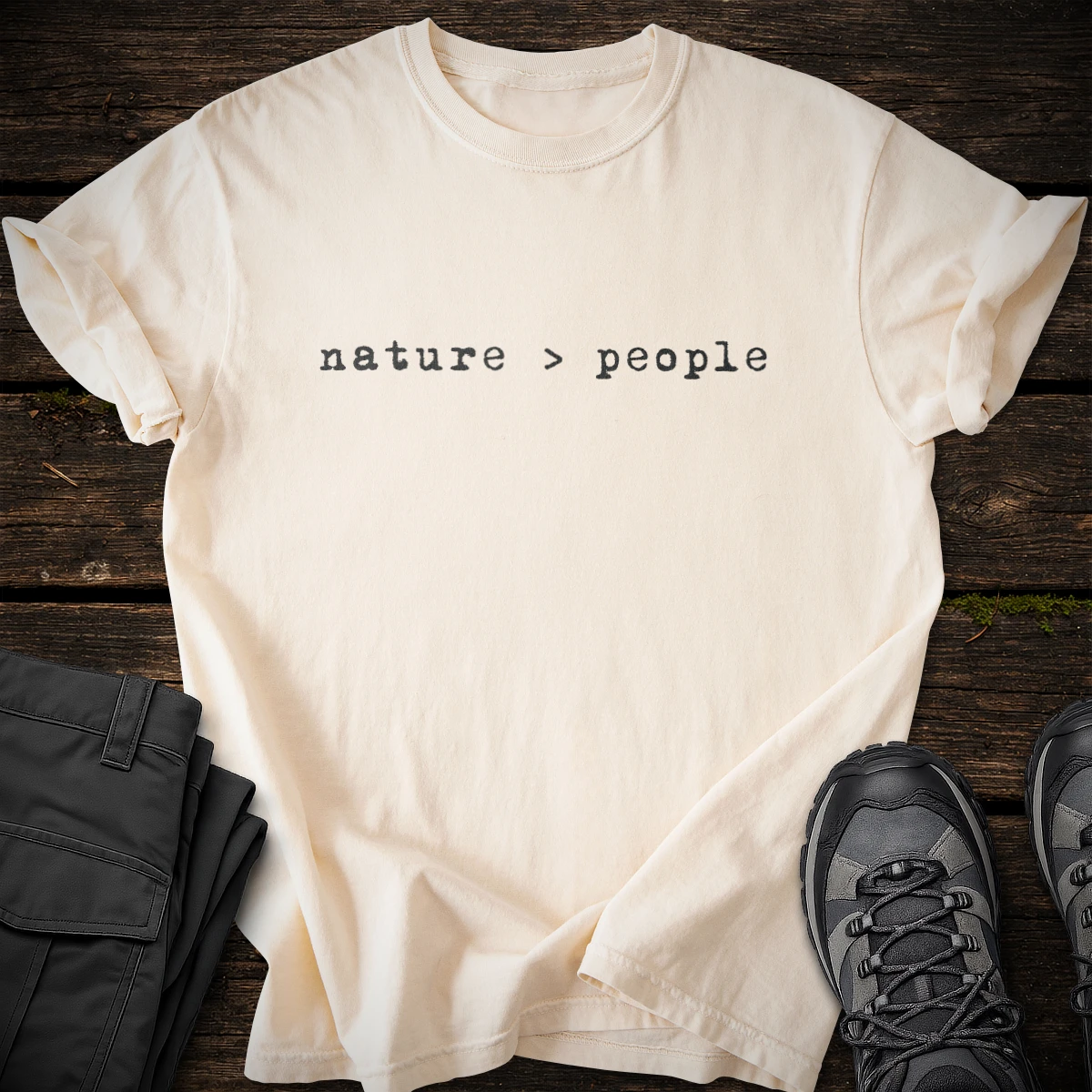 Nature > People T-shirt