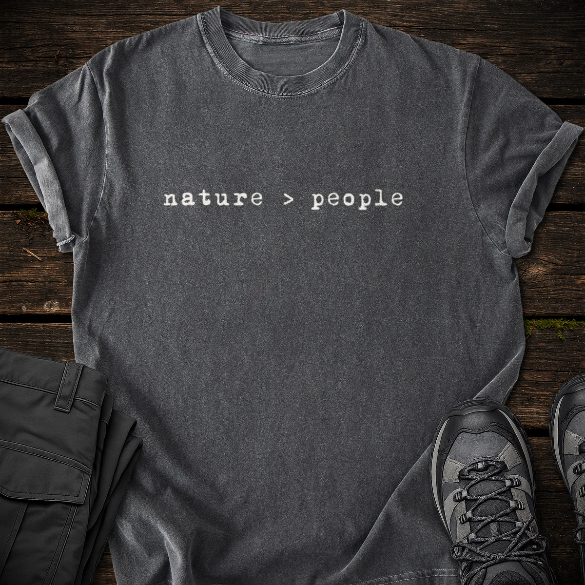 Nature > People T-shirt