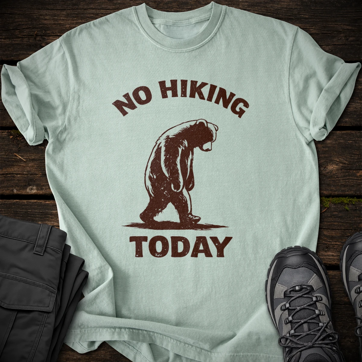 No Hiking Today T-shirt