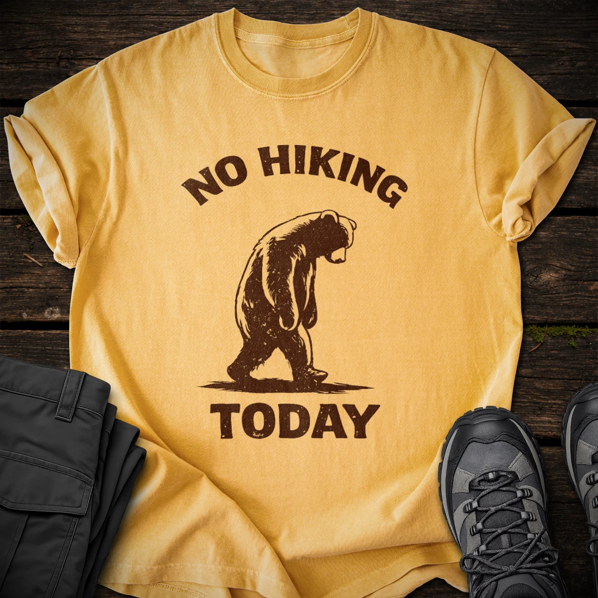No Hiking Today T-shirt